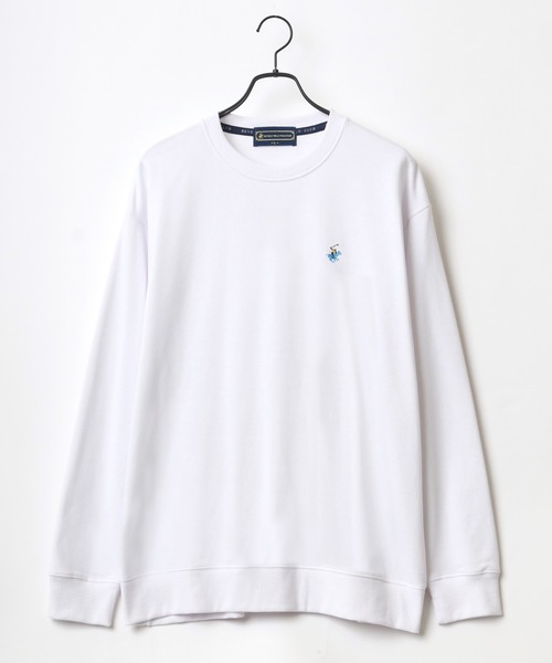 BEVERLY HILLS POLO CLUB(ビバリーヒルズポロクラブ)の「BEVERLY HILLS POLO CLUB/ビバリーヒルズポロクラブ オーバーサイズ ワンポイント ロゴ 刺繍 スウェット レディース メンズ トレーナー(スウェット・メンズ・ホワイト/チャコールグレー/ブラック/ダークグリーン/ブルー/オートミール・M/L/XL)」の7枚目の写真