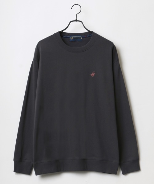 BEVERLY HILLS POLO CLUB(ビバリーヒルズポロクラブ)の「BEVERLY HILLS POLO CLUB/ビバリーヒルズポロクラブ オーバーサイズ ワンポイント ロゴ 刺繍 スウェット レディース メンズ トレーナー(スウェット・メンズ・ホワイト/チャコールグレー/ブラック/ダークグリーン/ブルー/オートミール・M/L/XL)」の9枚目の写真