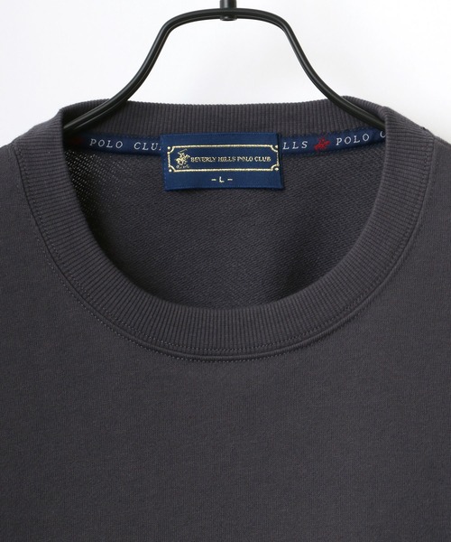 BEVERLY HILLS POLO CLUB(ビバリーヒルズポロクラブ)の「BEVERLY HILLS POLO CLUB/ビバリーヒルズポロクラブ オーバーサイズ ワンポイント ロゴ 刺繍 スウェット レディース メンズ トレーナー(スウェット・メンズ・ホワイト/チャコールグレー/ブラック/ダークグリーン/ブルー/オートミール・M/L/XL)」の19枚目の写真