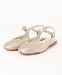 flower | スパークルストラップバレエパンプス(パンプス)