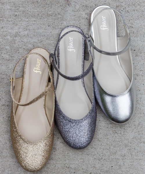 flower(フラワー)の「スパークルストラップバレエパンプス(パンプス・レディース・グレー/シルバー/ゴールド・6/7/8)」の12枚目の写真
