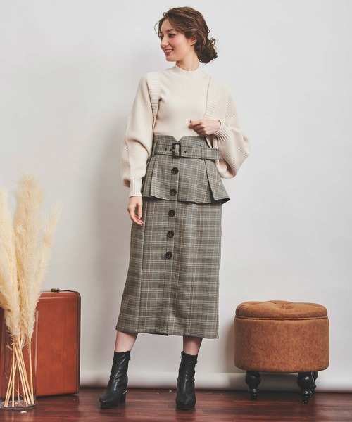 NOELA（ノエラ）の「ペプラムタイトスカート（スカート・レディース・ベージュ/ブルー/その他1・S/M）」の22枚目の写真