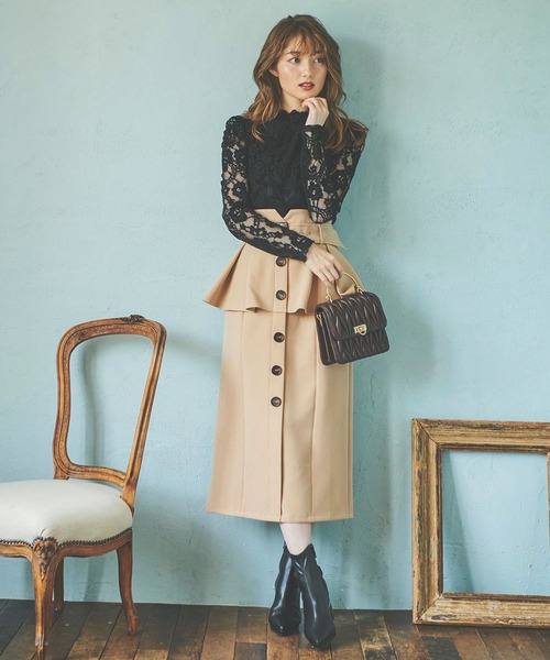 NOELA（ノエラ）の「ペプラムタイトスカート（スカート）」 - WEAR