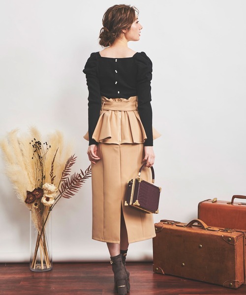 NOELA（ノエラ）の「ペプラムタイトスカート（スカート・レディース・ベージュ/ブルー/その他1・S/M）」の17枚目の写真