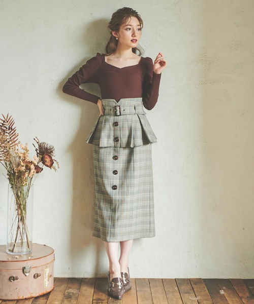 NOELA（ノエラ）の「ペプラムタイトスカート（スカート・レディース・ベージュ/ブルー/その他1・S/M）」の19枚目の写真