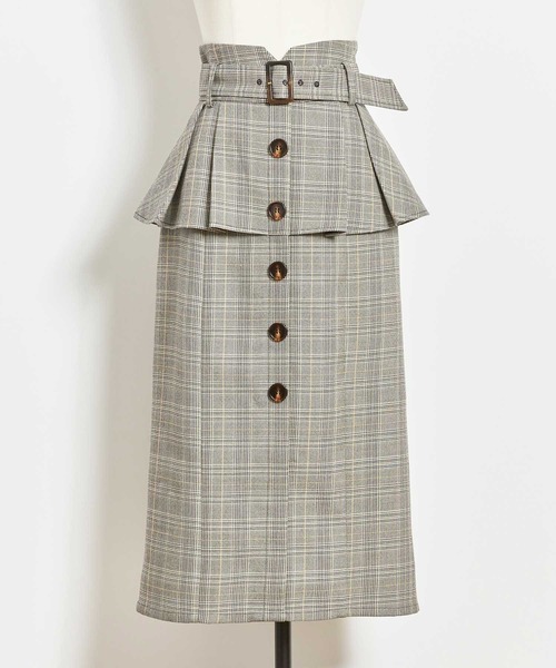 NOELA（ノエラ）の「ペプラムタイトスカート（スカート・レディース・ベージュ/ブルー/その他1・S/M）」の9枚目の写真