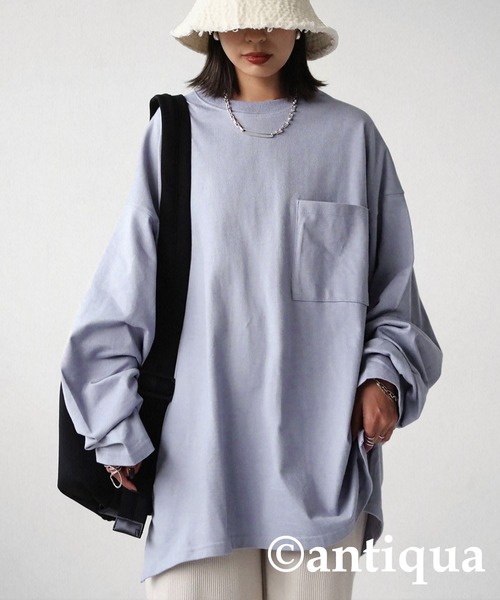 antiqua☆バスク生地 ゆったりシルエット Tシャツ☆新品・未使用・タグ付き 楽天市場】ビッグシルエット Tシャツ レディース バスクT 綿100