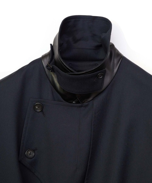 TAUPE（トープ）の「【TAUPE/トープ】 テトロンウールモーターサイクルコート（トレンチコート・メンズ・ベージュ/ネイビー・1/2）」の6枚目の写真