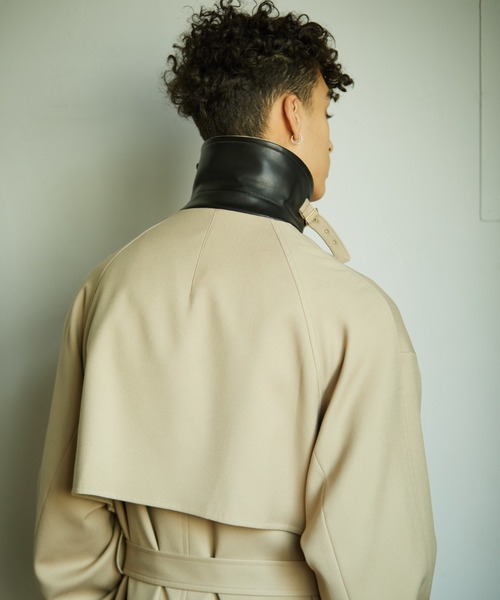 TAUPE（トープ）の「【TAUPE/トープ】 テトロンウールモーターサイクルコート（トレンチコート・メンズ・ベージュ/ネイビー・1/2）」の15枚目の写真