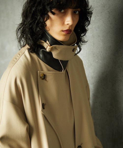 TAUPE（トープ）の「【TAUPE/トープ】 テトロンウールモーターサイクルコート（トレンチコート・メンズ・ベージュ/ネイビー・1/2）」の16枚目の写真