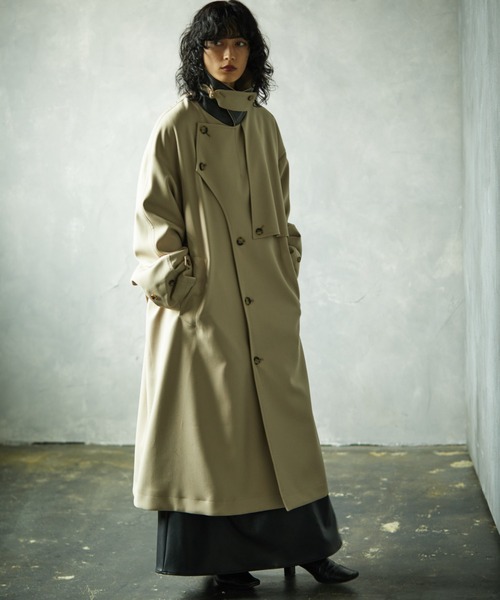 TAUPE（トープ）の「【TAUPE/トープ】 テトロンウールモーターサイクルコート（トレンチコート・メンズ・ベージュ/ネイビー・1/2）」の4枚目の写真