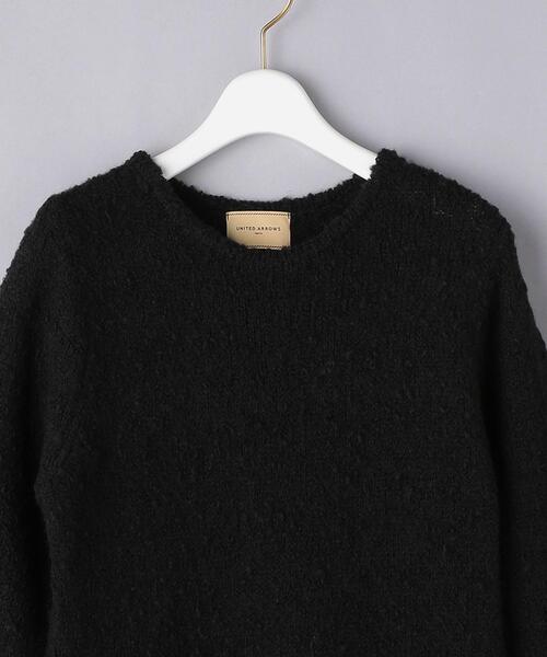 UNITED ARROWS（ユナイテッドアローズ）の「＜UNITED ARROWS＞クルーネック フレア ニットワンピース RPSP/G（ワンピース・レディース・ブラック/オフホワイト・FREE）」の7枚目の写真