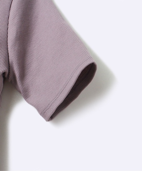 one way（ワンウェイ）の「【oneway Jeans】フロント開き2WAYテレコワンピース（ワンピース・レディース・ブラック/ベージュ/パープル/ライトブラウン・FREE）」の7枚目の写真