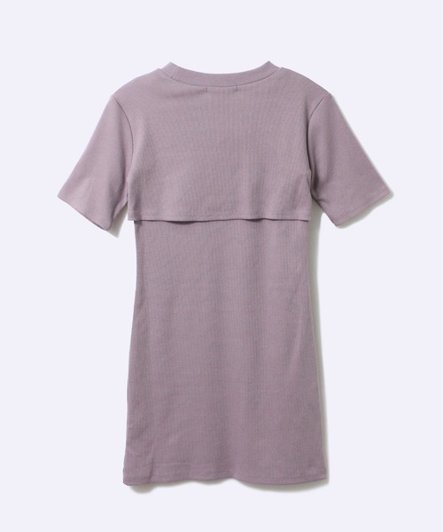 one way（ワンウェイ）の「【oneway Jeans】フロント開き2WAYテレコワンピース（ワンピース・レディース・ブラック/ベージュ/パープル/ライトブラウン・FREE）」の11枚目の写真