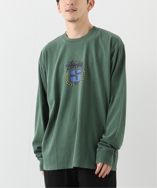 STUSSY(ステューシー)の「【STUSSY / ステューシー】S Wreath Pig Dyed Ls Tee(Tシャツ/カットソー・メンズ・イエロー/ブラック/アイボリー・LARGE/MEDIUM/X-LARGE)」の3枚目の写真