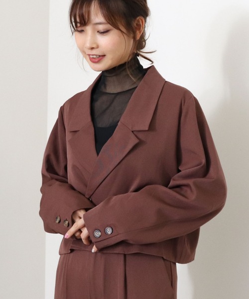 archives(アルシーヴ)の「【setupにも】タックテーパードパンツ(その他パンツ・レディース・ブラウン/ブルー/グリーン系その他/グレイッシュベージュ・MEDIUM)」の13枚目の写真