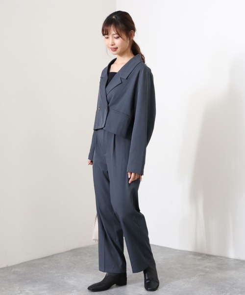 archives(アルシーヴ)の「【setupにも】タックテーパードパンツ(その他パンツ・レディース・ブラウン/ブルー/グリーン系その他/グレイッシュベージュ・MEDIUM)」の20枚目の写真