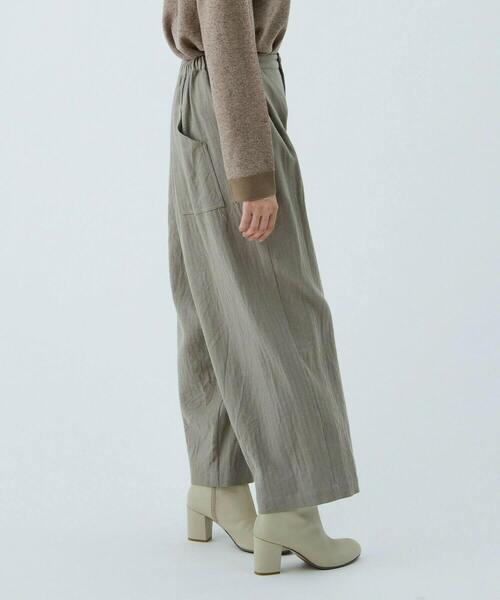 conges payes ADIEU TRISTESSE（コンジェ ペイエ アデュートリステス）の「綿麻レーヨンバルーンパンツ（その他パンツ・レディース・ライトカーキ/ブラック・38）」の21枚目の写真