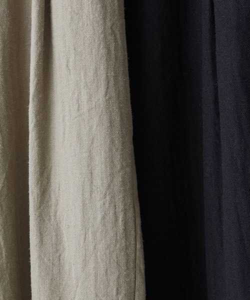conges payes ADIEU TRISTESSE（コンジェ ペイエ アデュートリステス）の「綿麻レーヨンバルーンパンツ（その他パンツ・レディース・ライトカーキ/ブラック・38）」の5枚目の写真