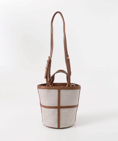 RODE SKO（ロデスコ）の「MARIKE ツイード風バケツバッグ∴（ショルダーバッグ・レディース・ブラウン/キャメル・ONE）」の2枚目の写真