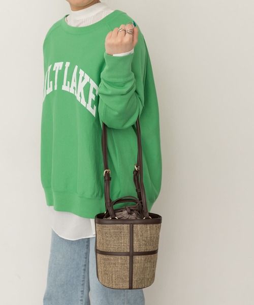 RODE SKO（ロデスコ）の「MARIKE ツイード風バケツバッグ∴（ショルダーバッグ・レディース・ブラウン/キャメル・ONE）」の4枚目の写真