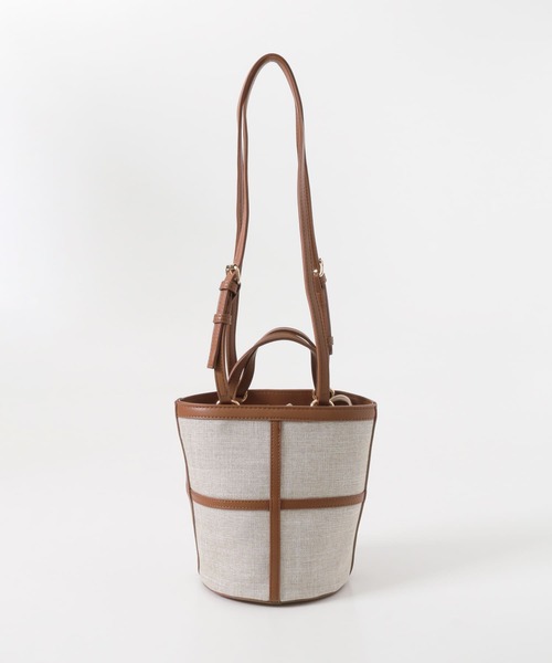 RODE SKO（ロデスコ）の「MARIKE ツイード風バケツバッグ∴（ショルダーバッグ・レディース・ブラウン/キャメル・ONE）」の5枚目の写真