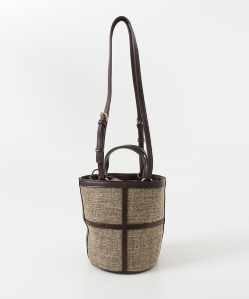 RODE SKO（ロデスコ）の「MARIKE ツイード風バケツバッグ∴（ショルダーバッグ・レディース・ブラウン/キャメル・ONE）」の12枚目の写真