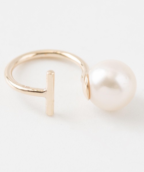 JUICY ROCK(ジューシーロック)の「K10YG 一粒アコヤパールイヤーカフ(イヤーカフ・レディース・ゴールド・ONE SIZE)」の4枚目の写真