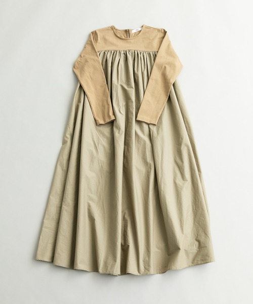 note et silence (ノートエシロンス)の「◇【 AMB100貨 】トルファンコットン コンボギャザーワンピース(ワンピース・レディース・グレー/ブラック/ネイビー・FREE)」の21枚目の写真