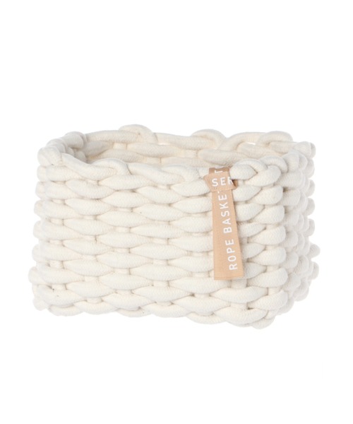 LAKOLE（ラコレ）の「モコモコロープコンテナ(M) / 235574（収納グッズ・レディース・ホワイト/ブラウン/グレー・FREE）」の14枚目の写真