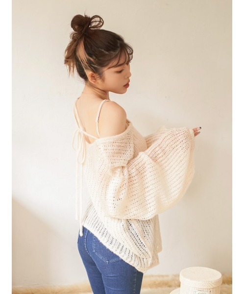 ダーリッチ Darich ファンシーヤーンニットトップス ダーリッチ