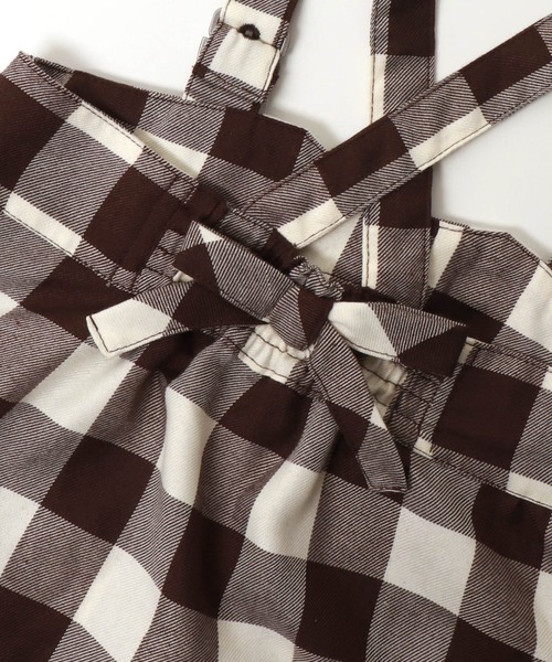 apres les cours(アプレレクール)の「WEB限定 ハイウエストポケットフリルジャンスカ(ジャンパースカート・キッズ・ブラック/ブラウン/インディゴブルー・120cm/110cm/80cm/100cm/140cm/130cm/90㎝)」の5枚目の写真