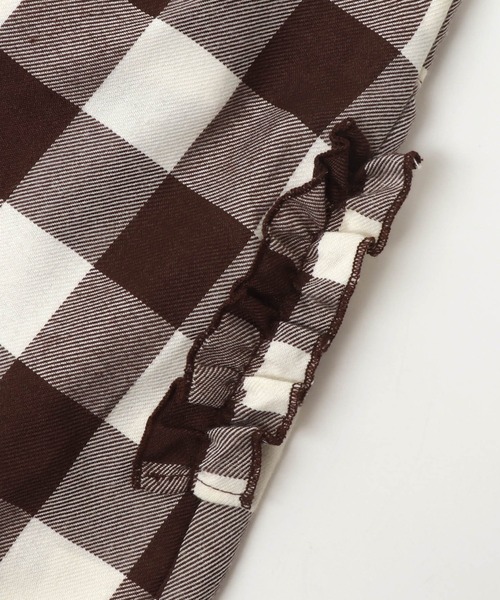 apres les cours(アプレレクール)の「WEB限定 ハイウエストポケットフリルジャンスカ(ジャンパースカート・キッズ・ブラック/ブラウン/インディゴブルー・120cm/110cm/80cm/100cm/140cm/130cm/90㎝)」の16枚目の写真