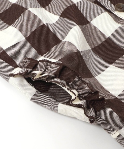 apres les cours(アプレレクール)の「WEB限定 ハイウエストポケットフリルジャンスカ(ジャンパースカート・キッズ・ブラック/ブラウン/インディゴブルー・120cm/110cm/80cm/100cm/140cm/130cm/90㎝)」の13枚目の写真