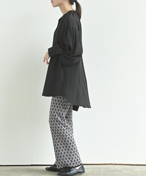 rps(アールピーエス)の「ジャガードニットパンツ(その他パンツ・レディース・ブラック系その他3/ブラウン/ブラック系その他2/ブラック・M)」の14枚目の写真