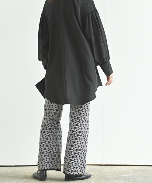 rps(アールピーエス)の「ジャガードニットパンツ(その他パンツ・レディース・ブラック系その他3/ブラウン/ブラック系その他2/ブラック・M)」の15枚目の写真