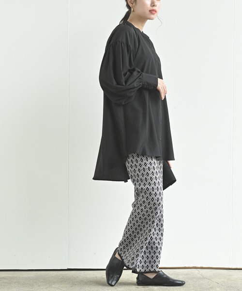 rps(アールピーエス)の「ジャガードニットパンツ(その他パンツ・レディース・ブラック系その他3/ブラウン/ブラック系その他2/ブラック・M)」の16枚目の写真