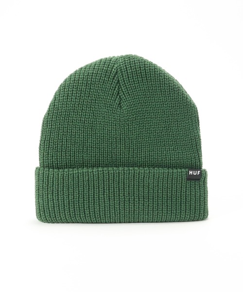 ONSPOTZ(オンスポッツ)の「ハフ HUF 折り返し ニット帽(ニットキャップ/ビーニー・メンズ・グレー/ブラック/グリーン/グレー系その他/ネイビー・FREE)」の11枚目の写真