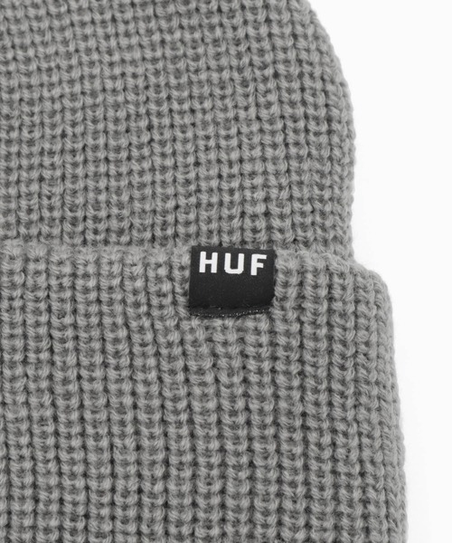 ONSPOTZ(オンスポッツ)の「ハフ HUF 折り返し ニット帽(ニットキャップ/ビーニー・メンズ・グレー/ブラック/グリーン/グレー系その他/ネイビー・FREE)」の20枚目の写真