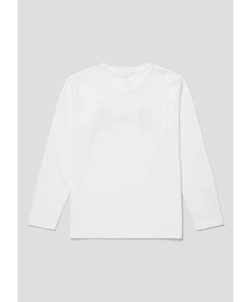 Design Tshirts Store graniph（デザイン　ティーシャツ　ストア　グラニフ）の「スレットレッドパンダ｜長袖Tシャツ（Tシャツ/カットソー・メンズ・ホワイト・SMALL/MEDIUM/LARGE/X-LARGE/X-SMALL）」の5枚目の写真