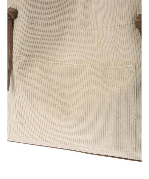 earth music&ecology（アースミュージックアンドエコロジー）の「コーデュロイトートバッグ＊（トートバッグ・レディース・ブラウン/グリーン/ライトベージュ・FREE）」の13枚目の写真