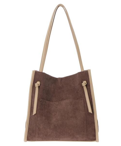 earth music&ecology（アースミュージックアンドエコロジー）の「コーデュロイトートバッグ＊（トートバッグ・レディース・ブラウン/グリーン/ライトベージュ・FREE）」の16枚目の写真