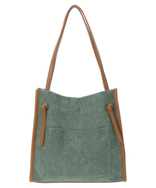 earth music&ecology（アースミュージックアンドエコロジー）の「コーデュロイトートバッグ＊（トートバッグ・レディース・ブラウン/グリーン/ライトベージュ・FREE）」の17枚目の写真