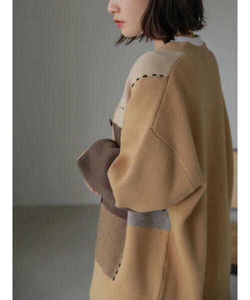 AMERICAN HOLIC（アメリカンホリック）の「ダブルジャガードチェックカーディガン（カーディガン/ボレロ・レディース・マルチ・FREE）」の8枚目の写真