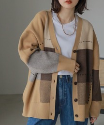 AMERICAN HOLIC | ダブルジャガードチェックカーディガン(カーディガン/ボレロ)