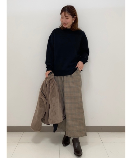 Cutie Blonde（キューティーブロンド）の「◆【S-LL/リバーシブル】エコファーキルトジャケット（ブルゾン・レディース・ブラック/カーキ/ナチュラル/ベージュ・01/02/03/04）」の22枚目の写真