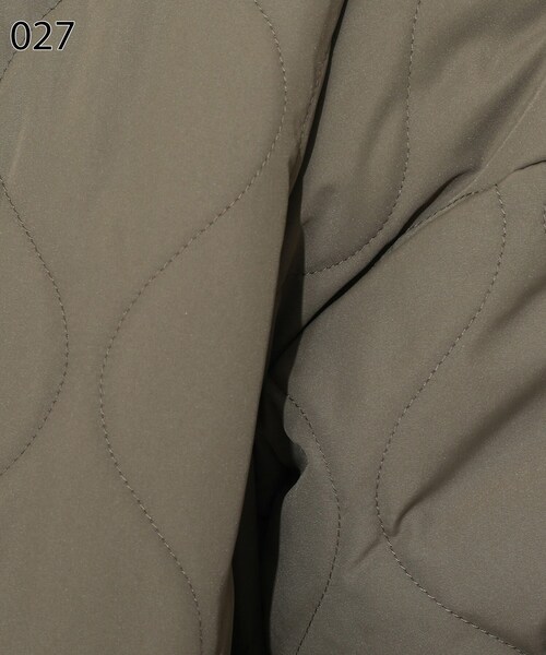 Cutie Blonde（キューティーブロンド）の「◆【S-LL/リバーシブル】エコファーキルトジャケット（ブルゾン・レディース・ブラック/カーキ/ナチュラル/ベージュ・01/02/03/04）」の8枚目の写真