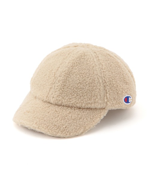 Champion(チャンピオン)の「【KIDS】【Champion/チャンピオン別注】ボアキャップ(キャップ・キッズ・ブラック/キナリ・FREE)」の2枚目の写真