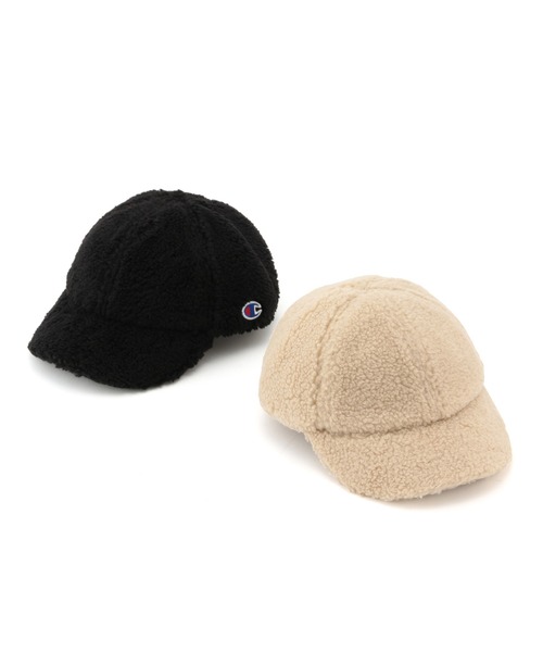 Champion(チャンピオン)の「【KIDS】【Champion/チャンピオン別注】ボアキャップ(キャップ・キッズ・ブラック/キナリ・FREE)」の6枚目の写真