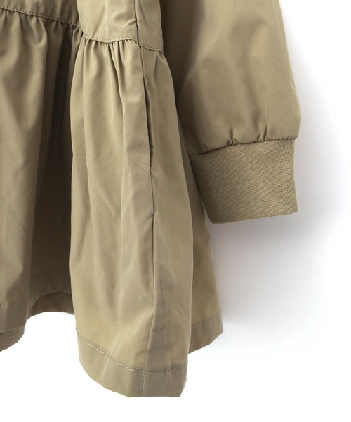 MAKE YOUR DAY(メイクユアデイ)の「ティアードフーディ■80~140cm(ナイロンジャケット・キッズ・ミント/グレー/ベージュ・120/110/100/90/140/130/80)」の13枚目の写真